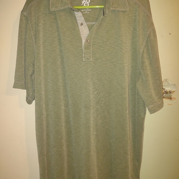 age of wisdom Other - Men's Age of Wisdom Green Polo Shirt size XXL